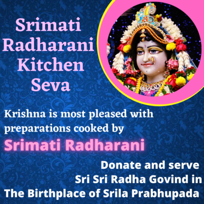 Srimati Radharani Kitchen Seva (1)