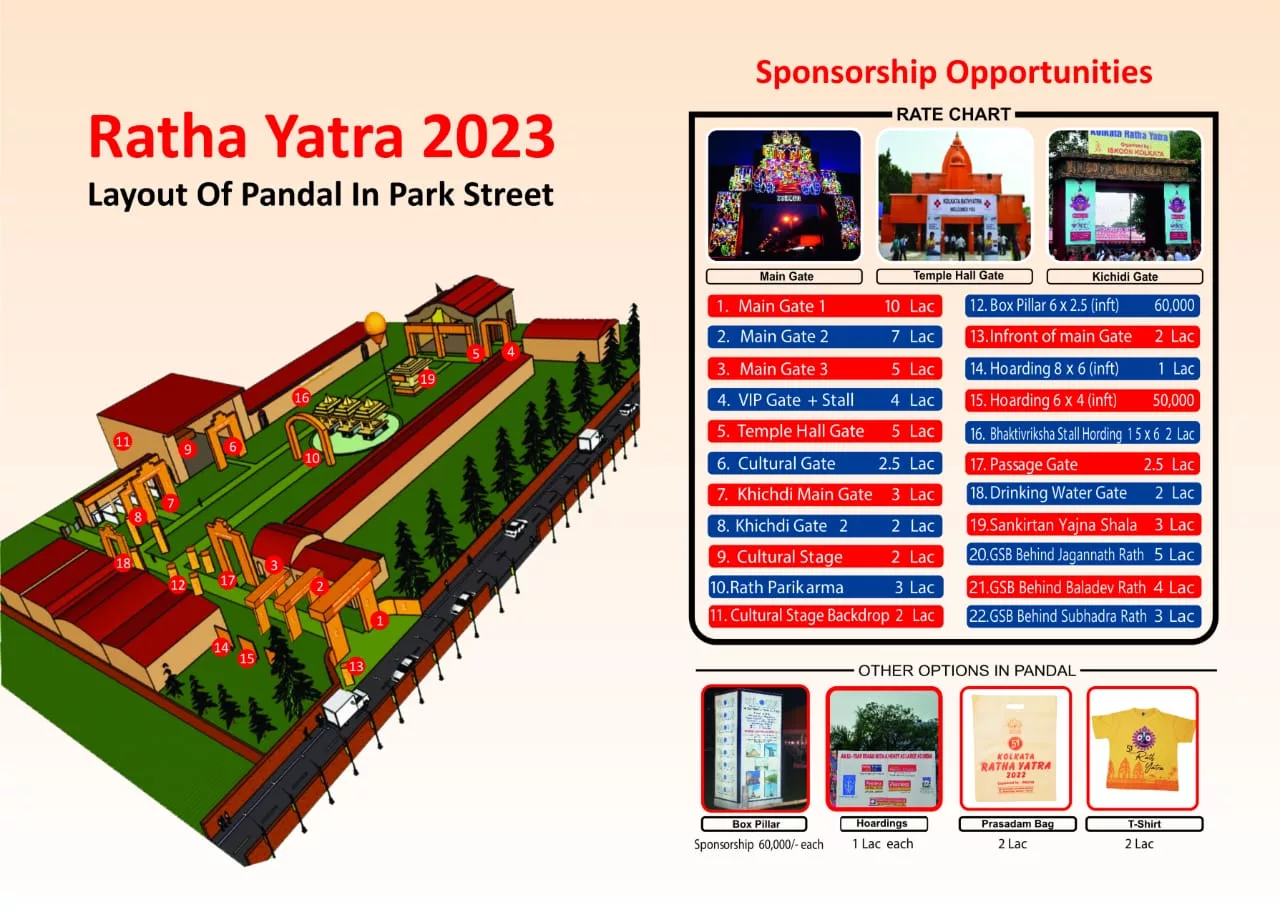 Kolkata Rath Yatra 2023 Sponsor Opportunities