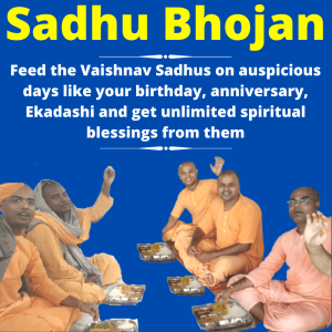 1 Day Prasadam for 10 Sadhus